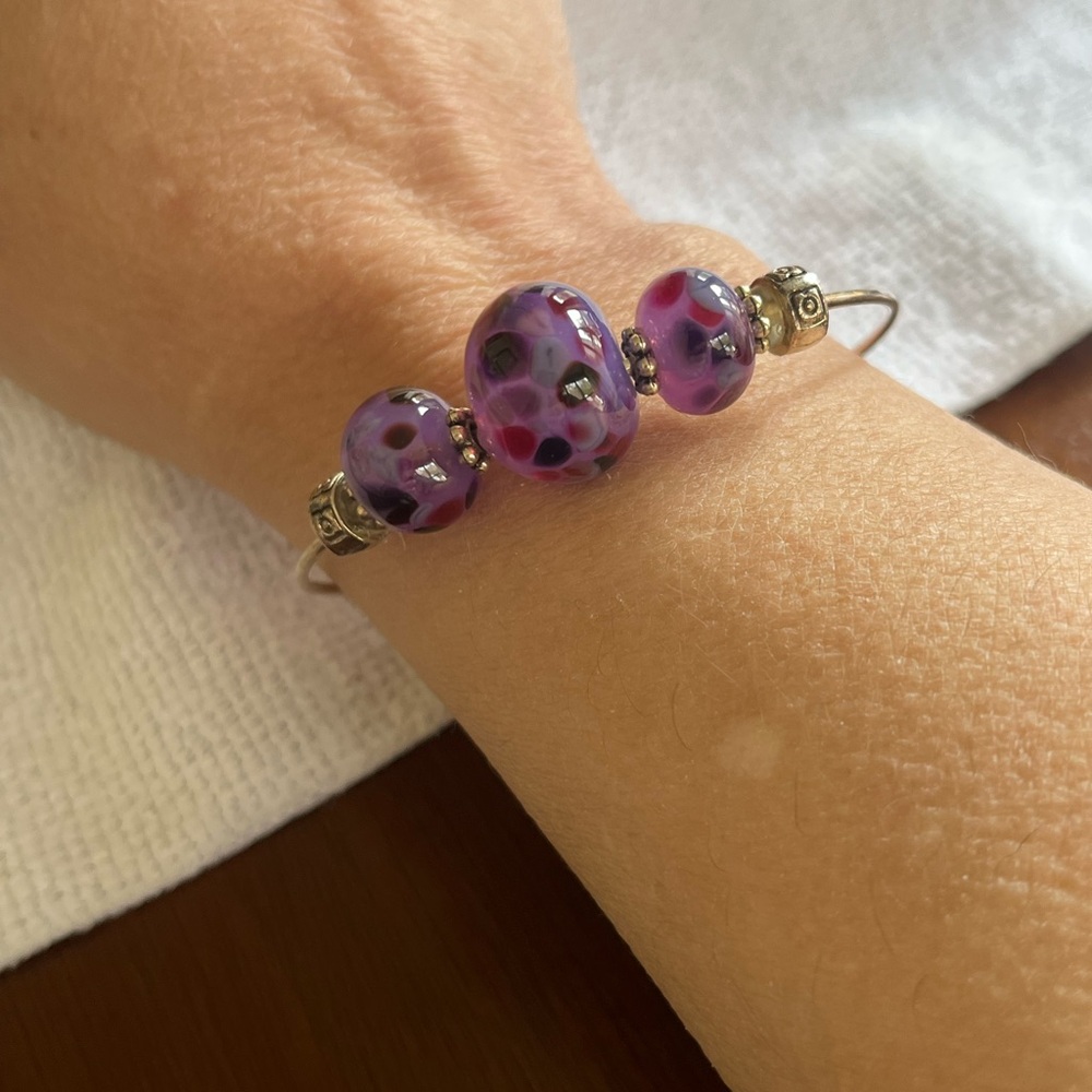 Purple Beaded Bracelet